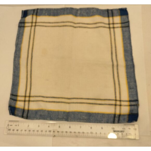 Vintage Blue White Napkin Country Farmhouse 8 inch lot 2 - Picture 6 of 6